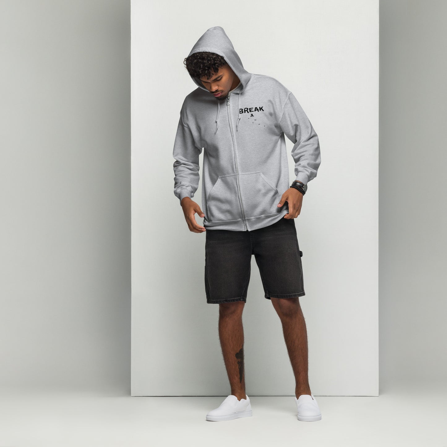Break a Sweat - Light weigh unisex zip hoodie