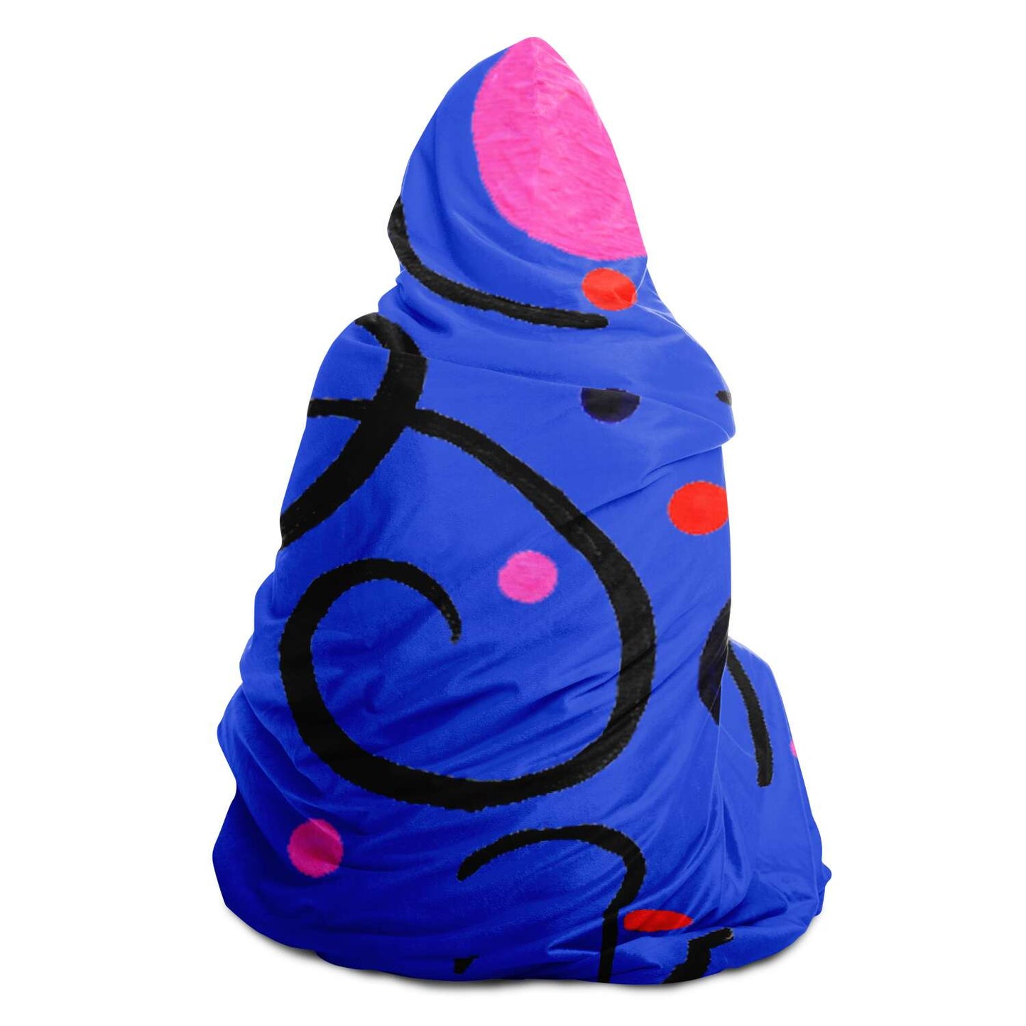 Wild Lilas ultra soft hooded blanket