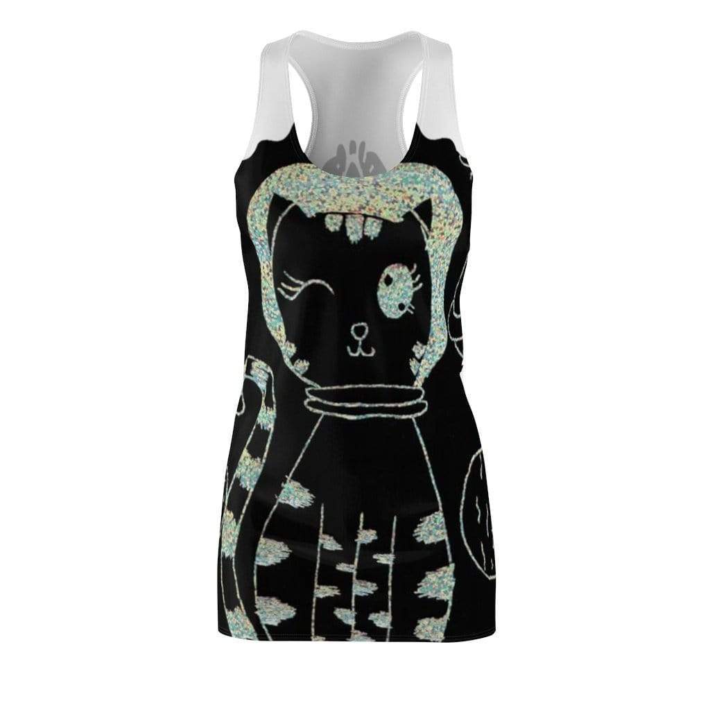 All Over Prints Silver Cat Dress