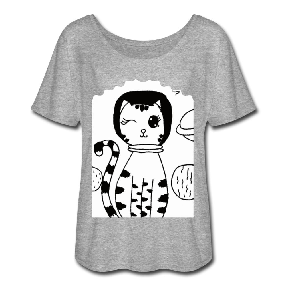 Women's Flowy T-Shirt | Bella B8800 Flowy Cat-Shirt
